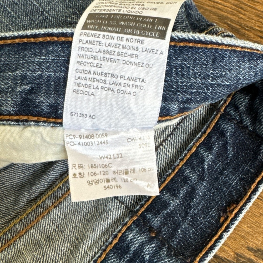 Signature Levi Strauss Mens‎ Relaxed Fit Jeans Blue Denim W42 L32 - Picture 7 of 9